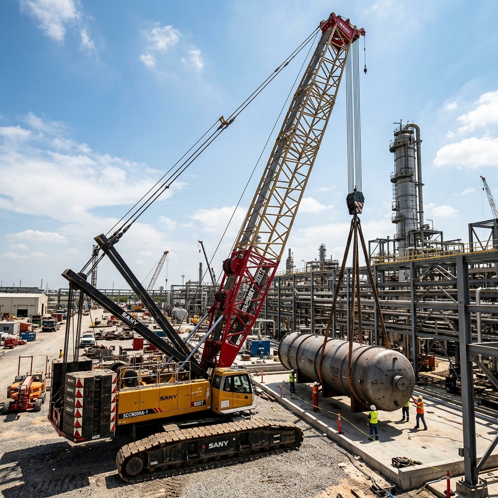 SANY SCC9000A-1 900 tonne crawler crane