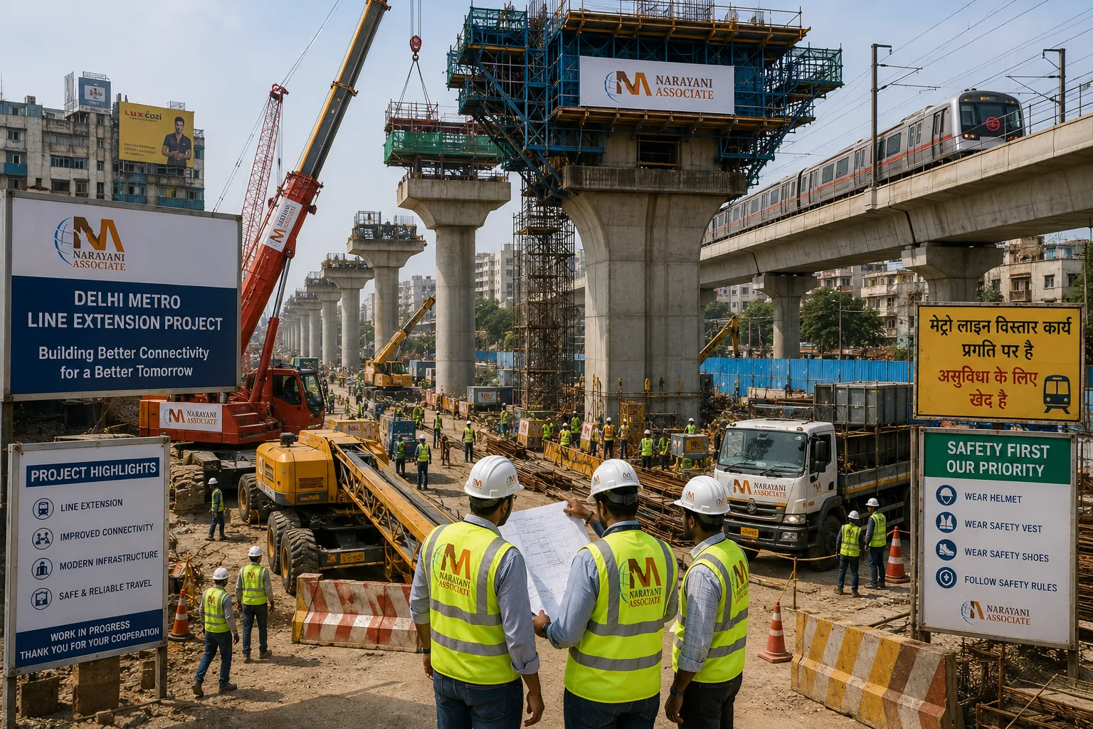 Metro Line Expansion Phase II construction site