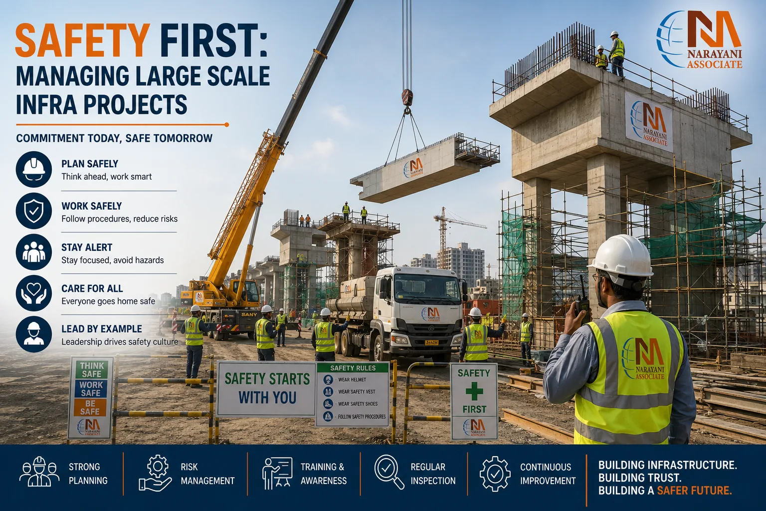Safety First: Managing Large Scale Infra Projects